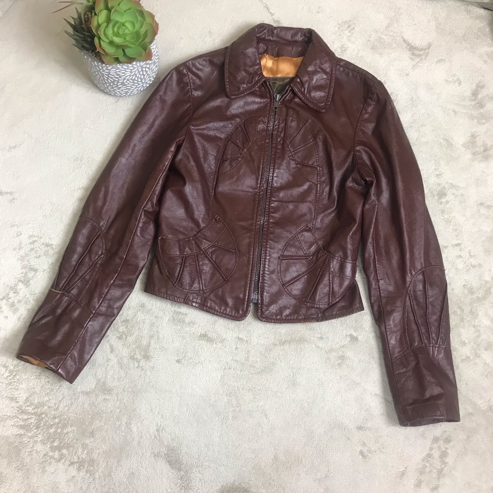 Vintage The Leather Ranch Jacket Sz S/M